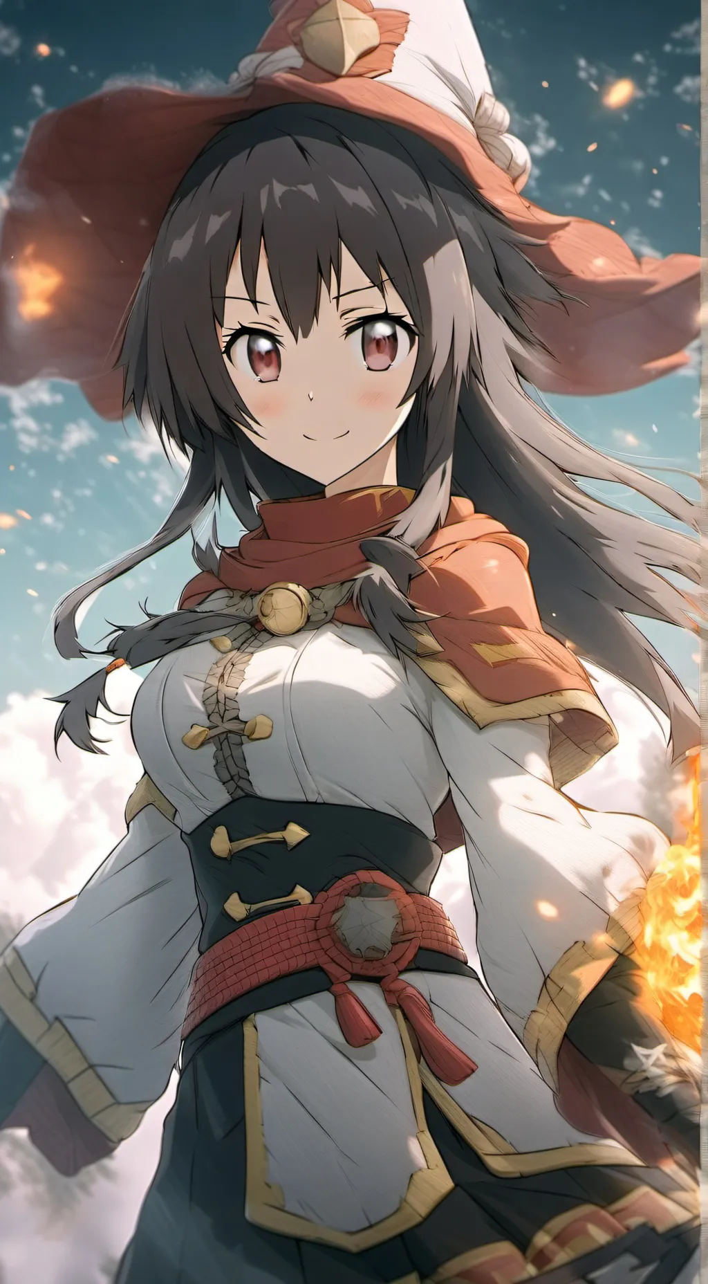 ai character: Megumin  background
