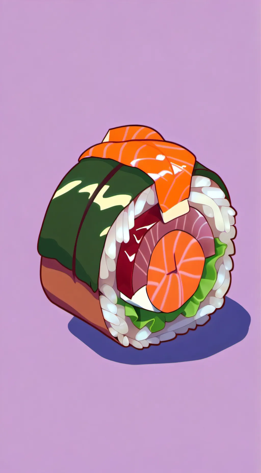 ai character: sushi background