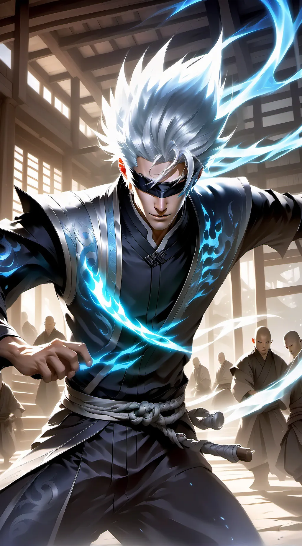 ai character: Gojo Satoru background
