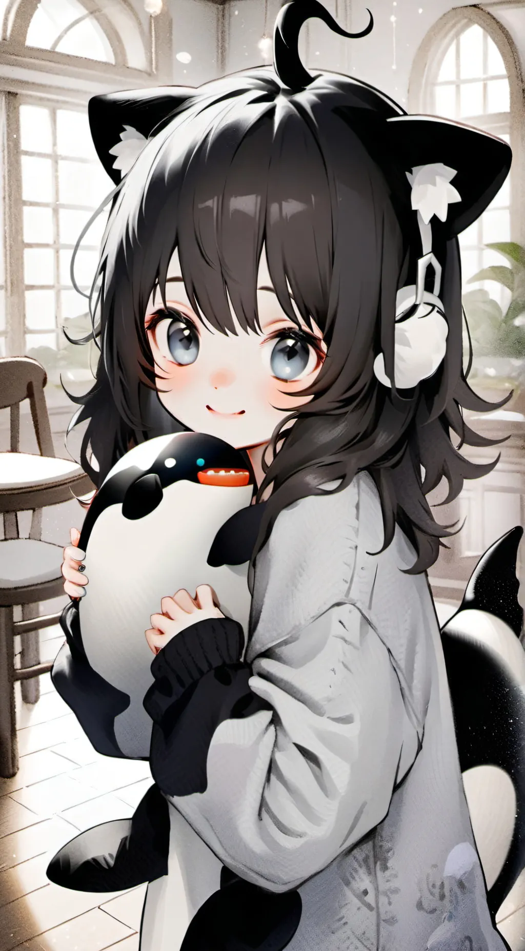 ai character: Spirit Orca Wisp background