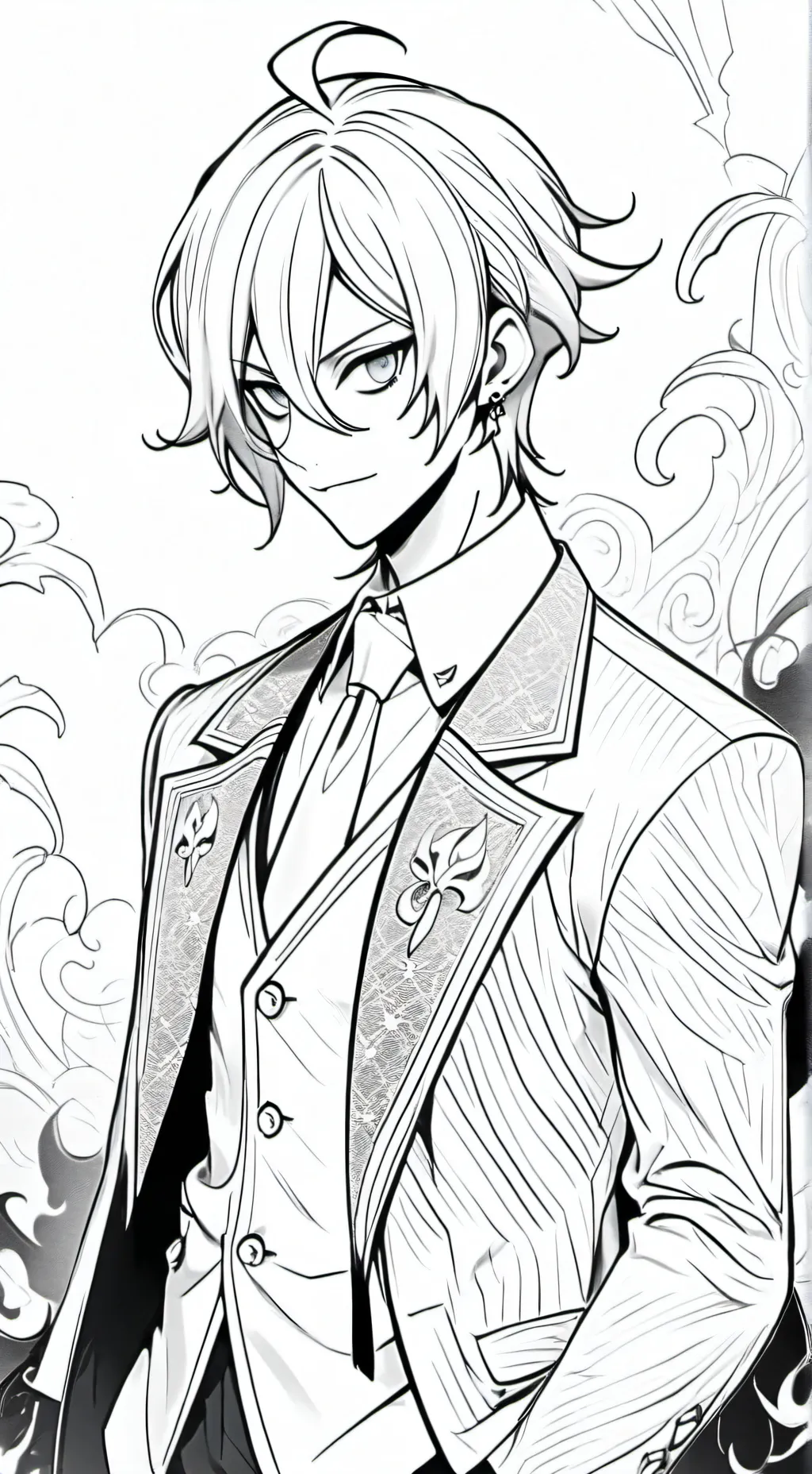 ai character: Lucifer  background
