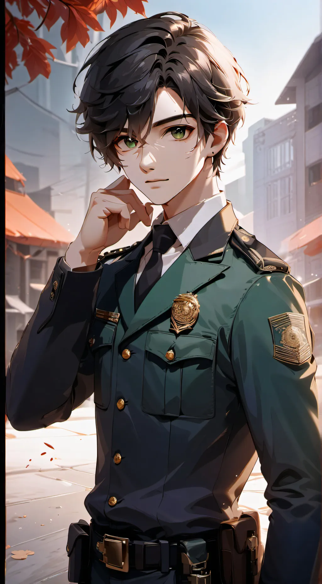 ai character: FBI OFFICER BROWN. background