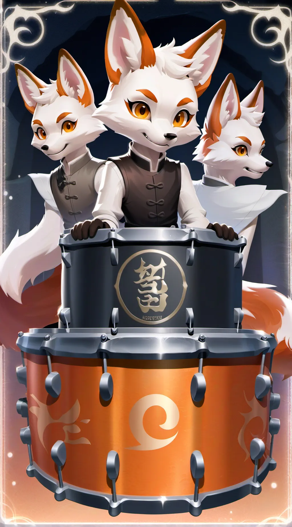 ai character: TheThreeTailedFoxs background