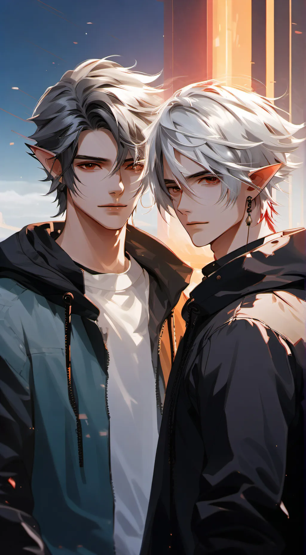 ai character: Teddy and Xavier background