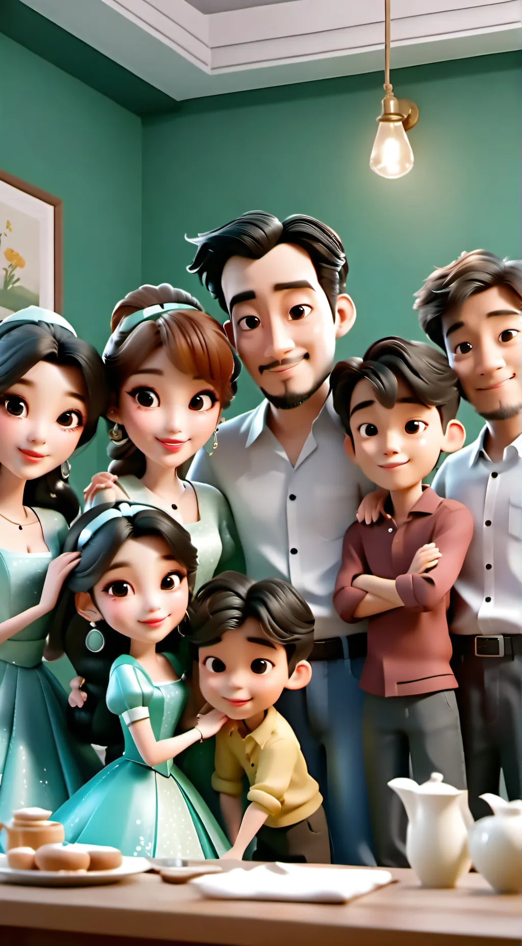 ai character: Family Reunion background