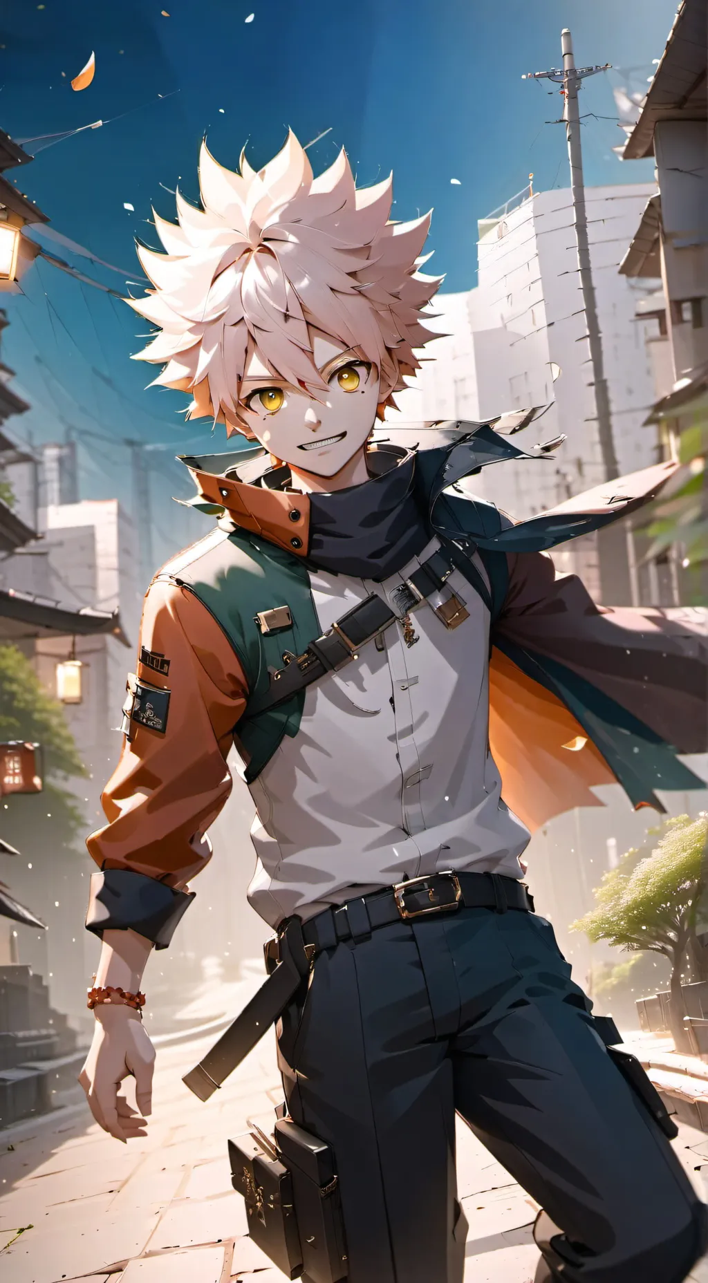 ai character: 💪😎Bakugo😎💪 background