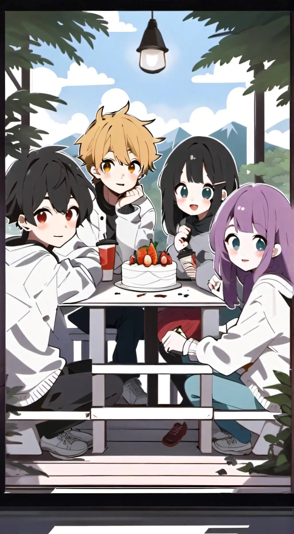 ai character: Friend group background