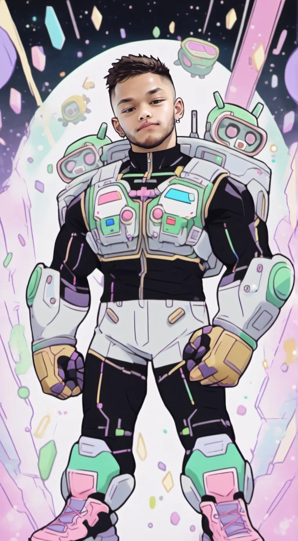 ai character: 4.0titandrillman 😁 background