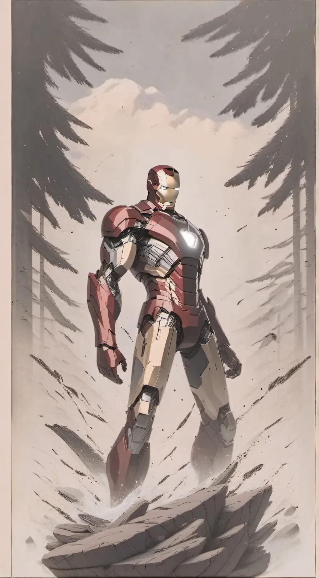 ai character: The Avengers  background
