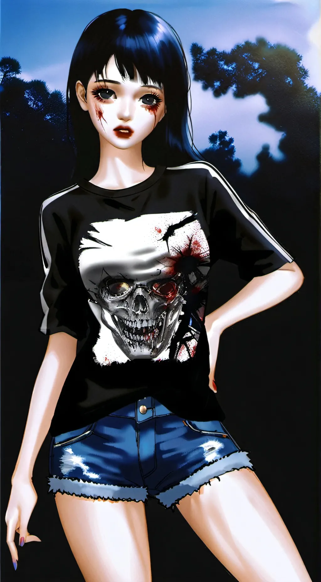 ai character: Ayame background