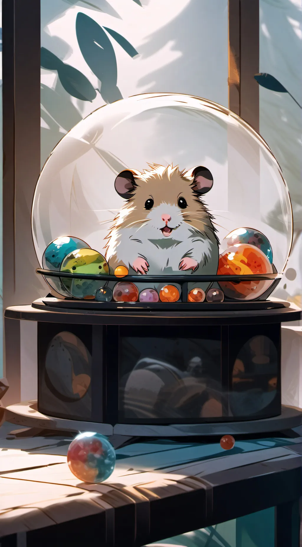 ai character: hamster background
