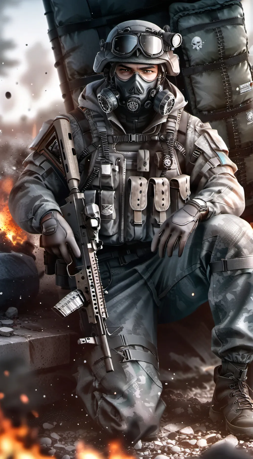 ai character: Agent Rubicon background