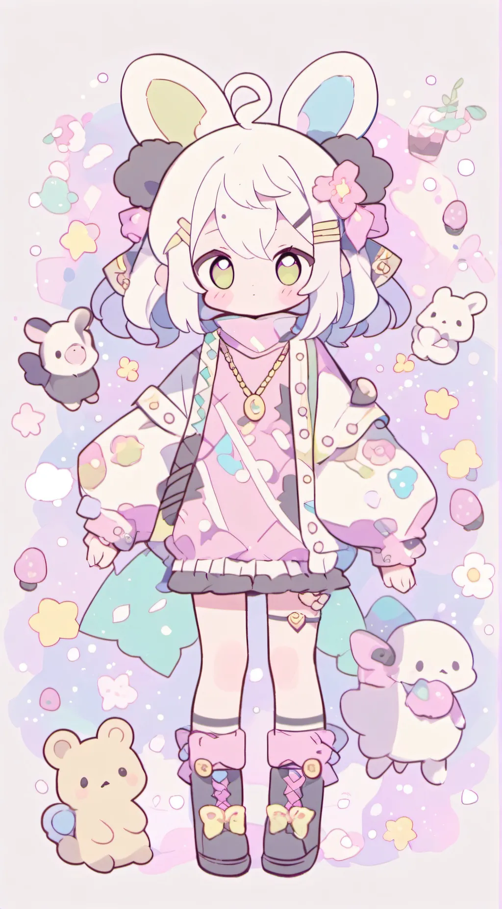 ai character: Tinta background