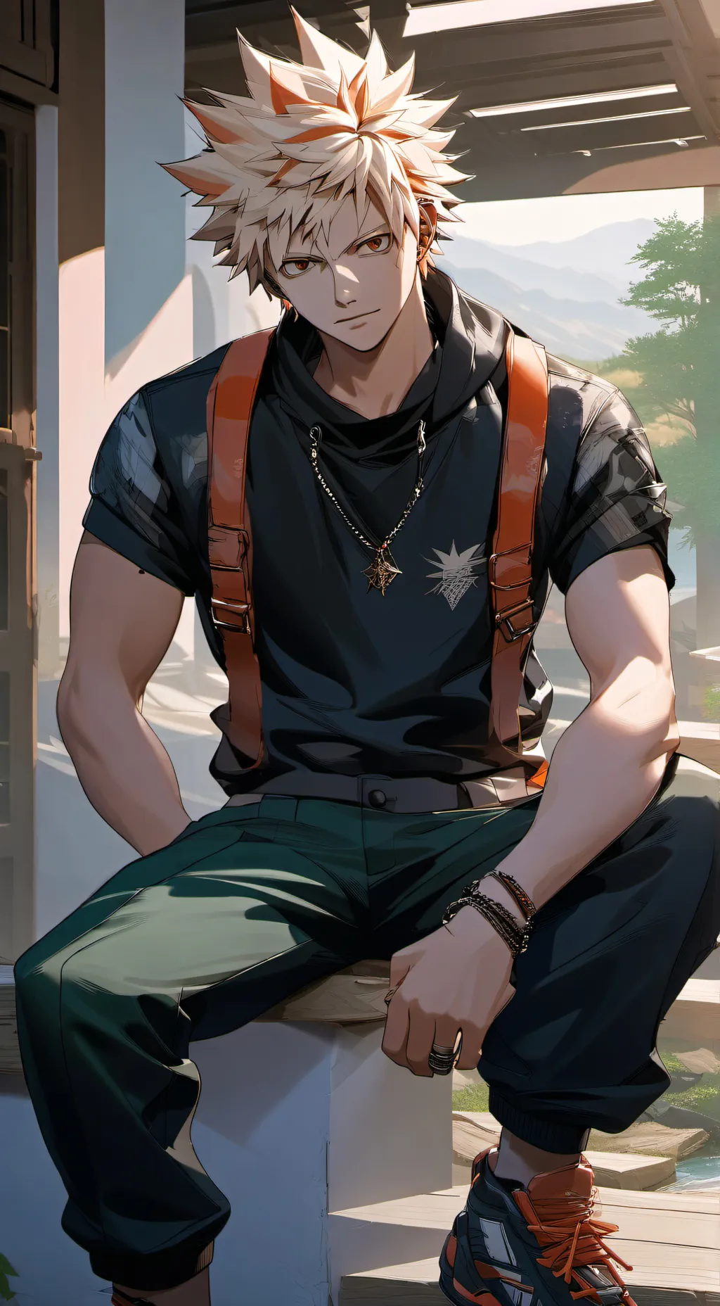 ai character: Katsuki. background