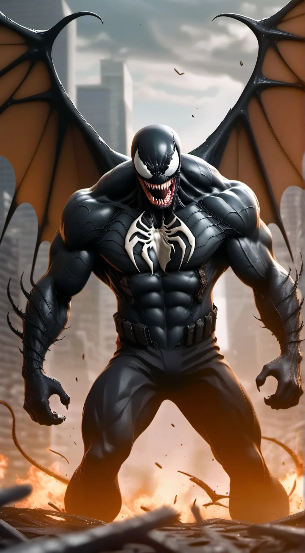ai character: Venom  background