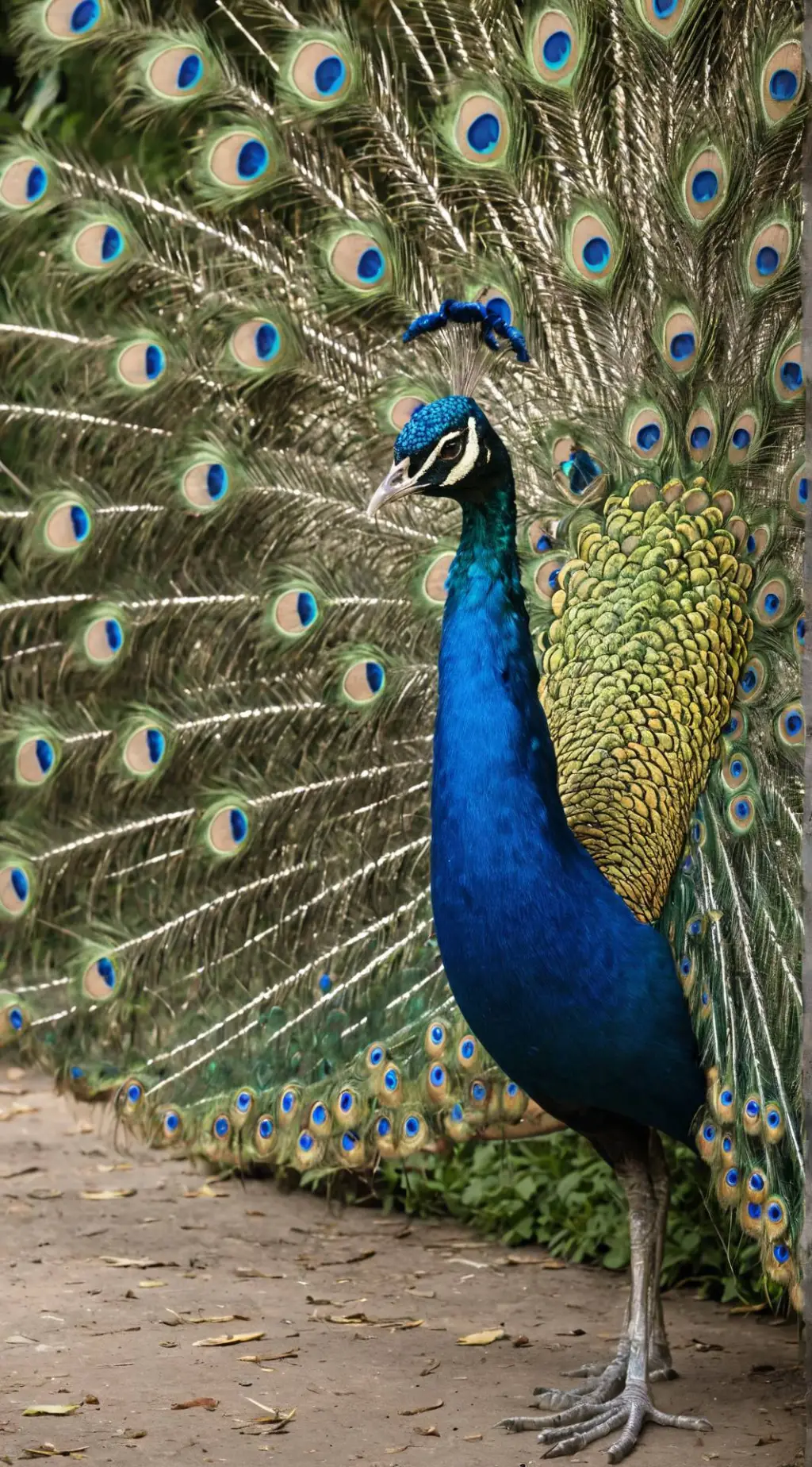 ai character: Indian Peacock background