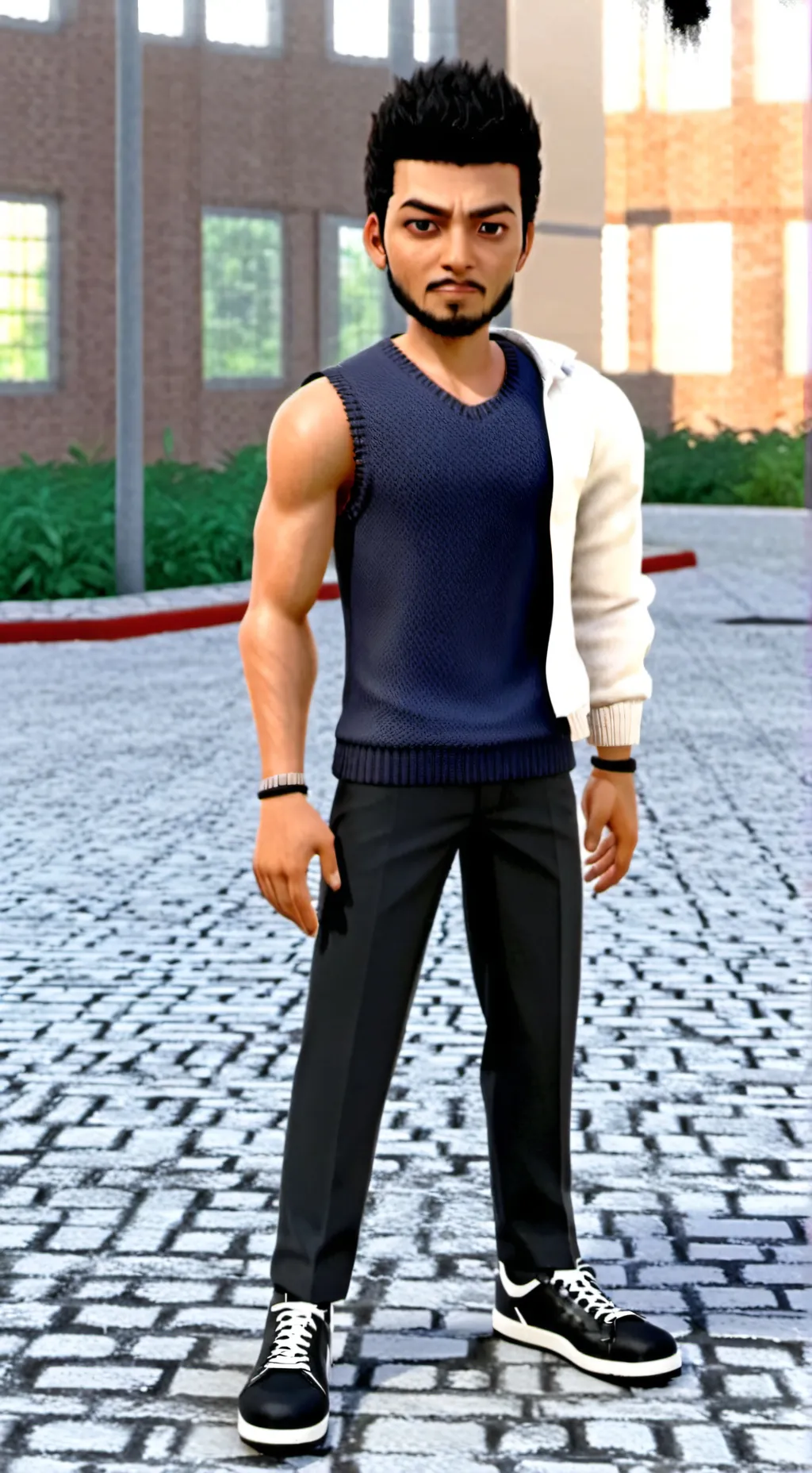 ai character: Mia dinla clinkil background