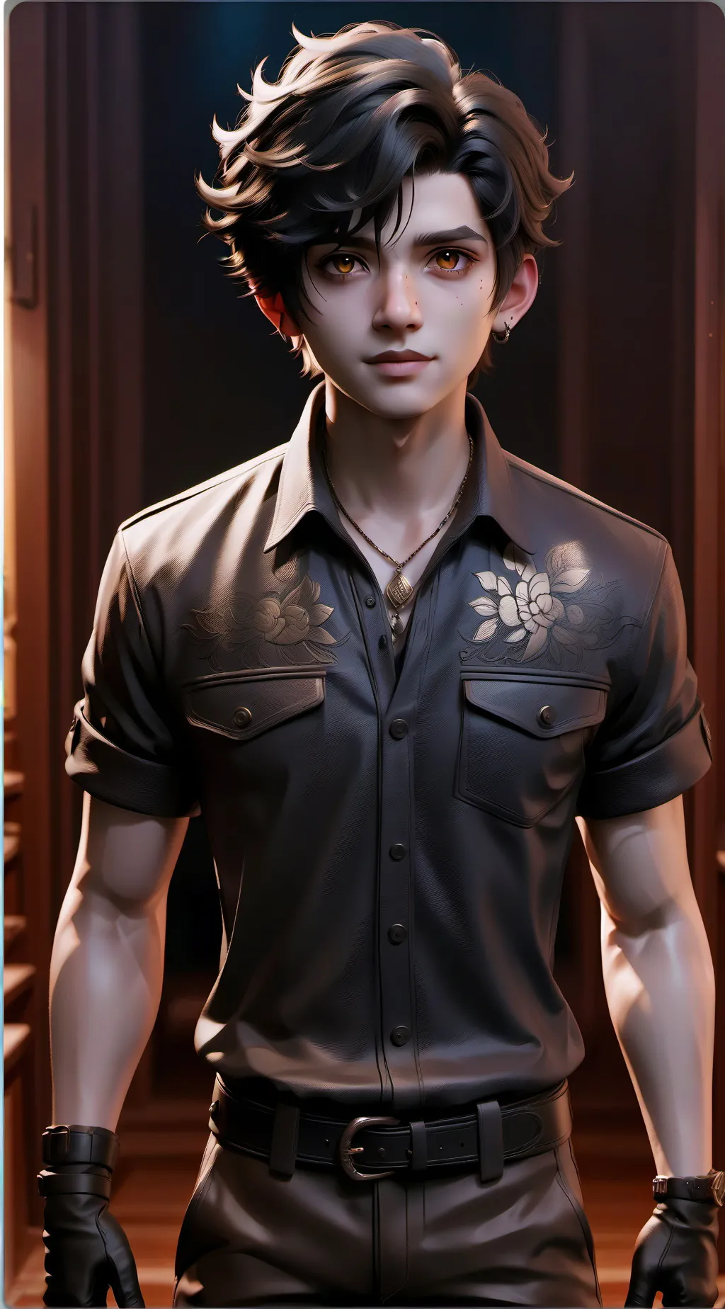 ai character: lucas  background