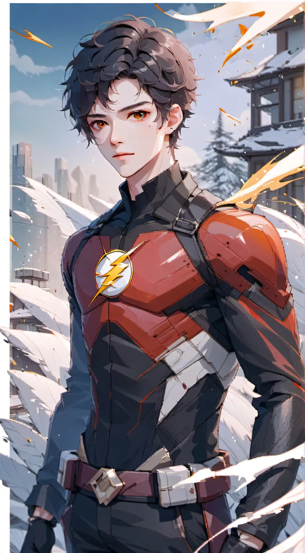 ai character: Team Flash background