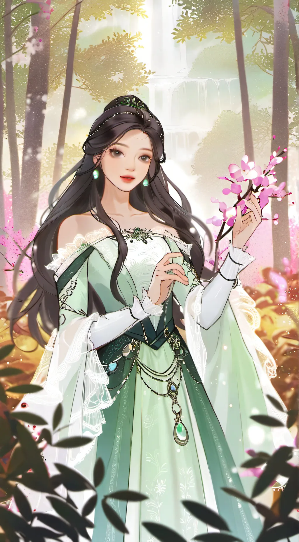 ai character: Sakura background