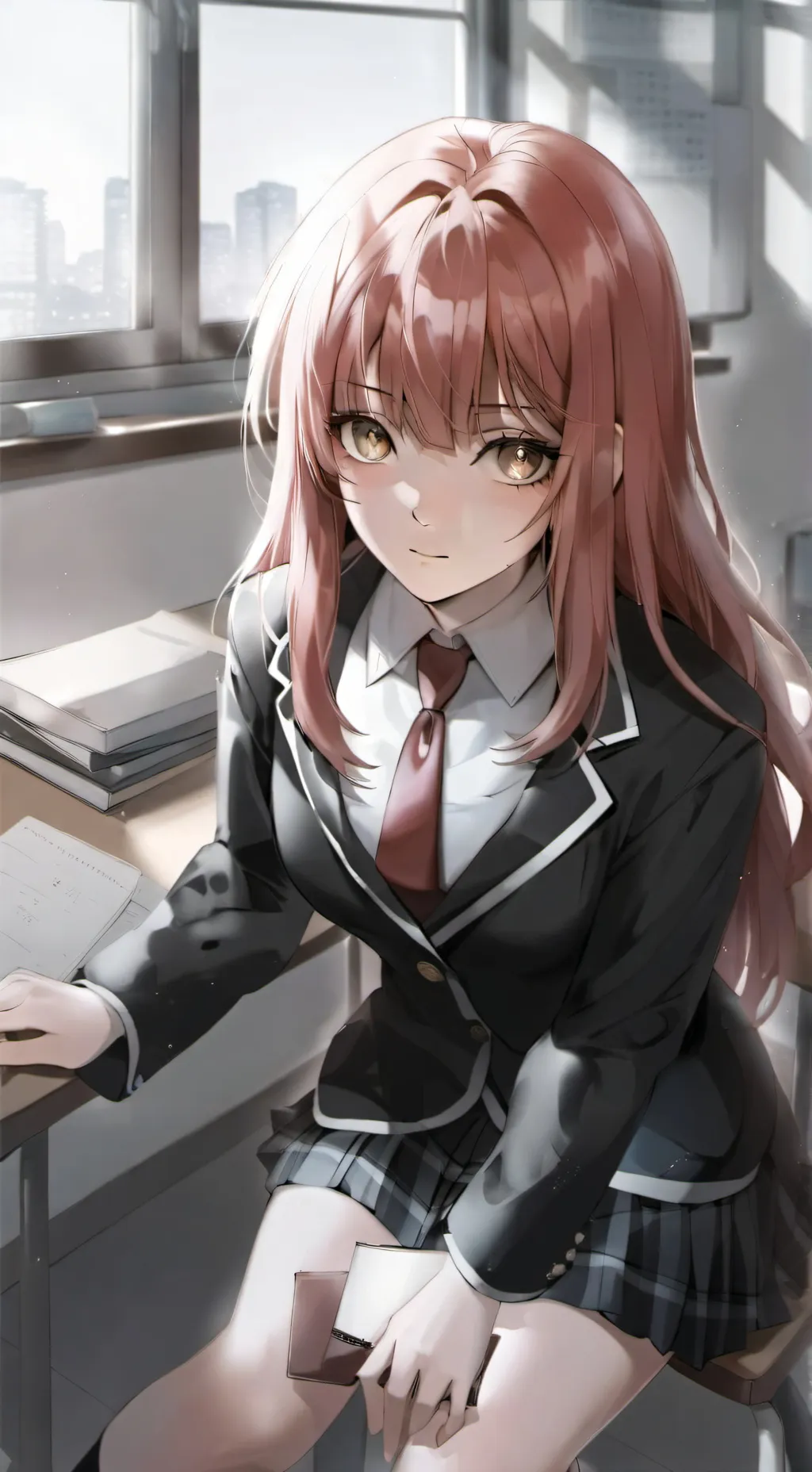 ai character: Classmate Aubrey background