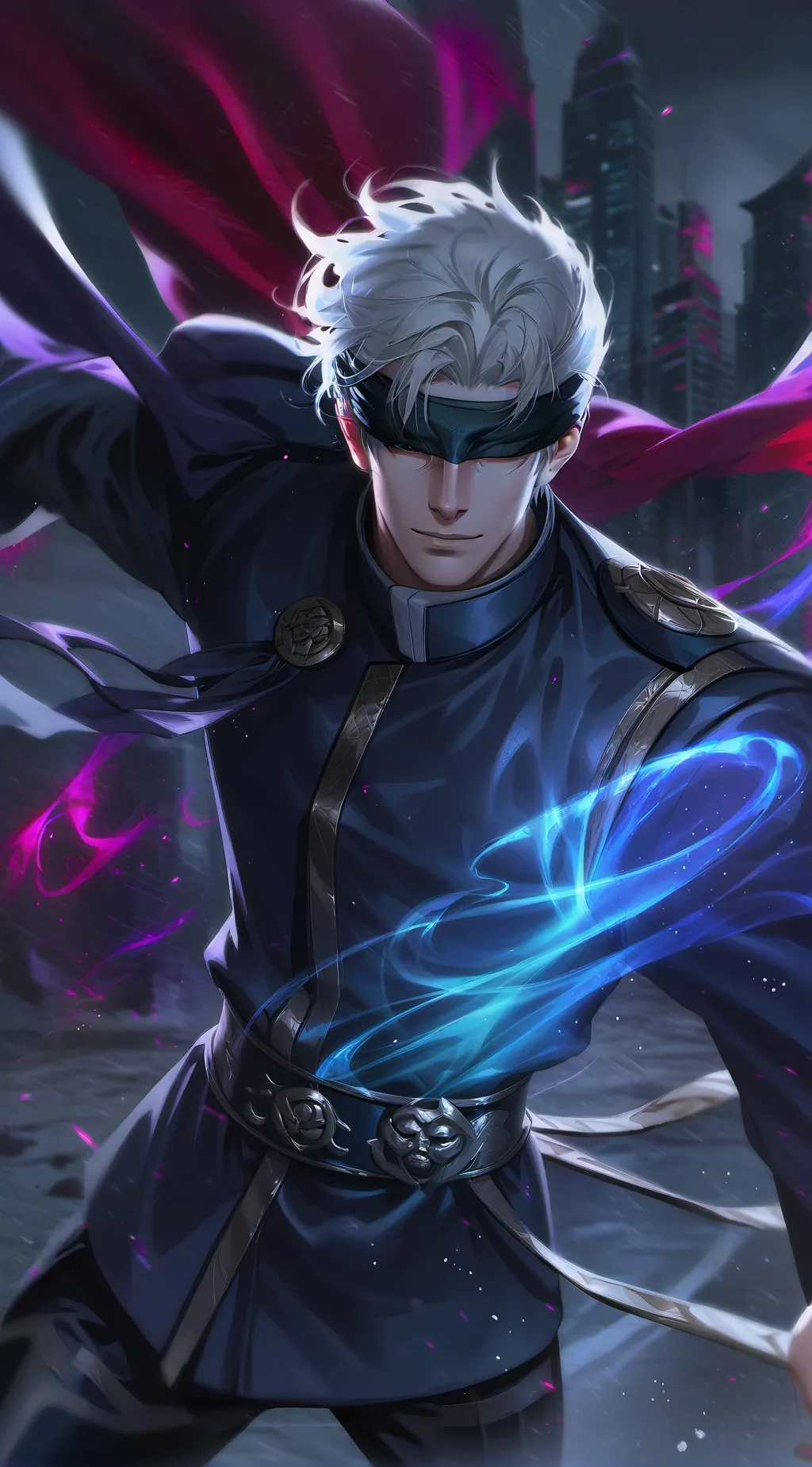ai character: Gojo Satoru background