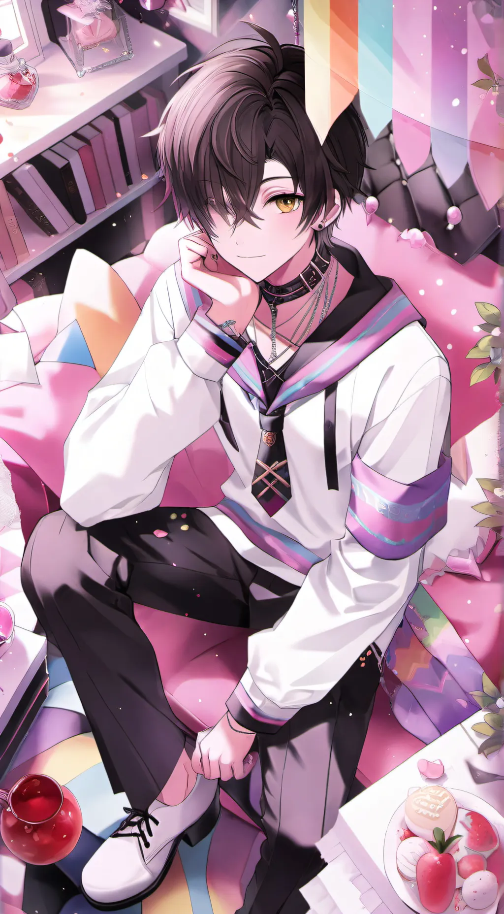 ai character: Nick🏳️‍🌈 background