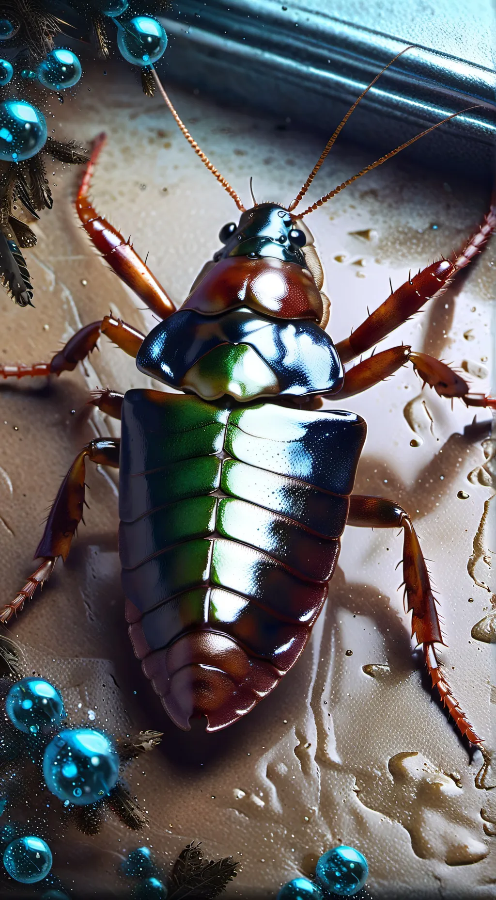 ai character: Dancing Cockroach  background
