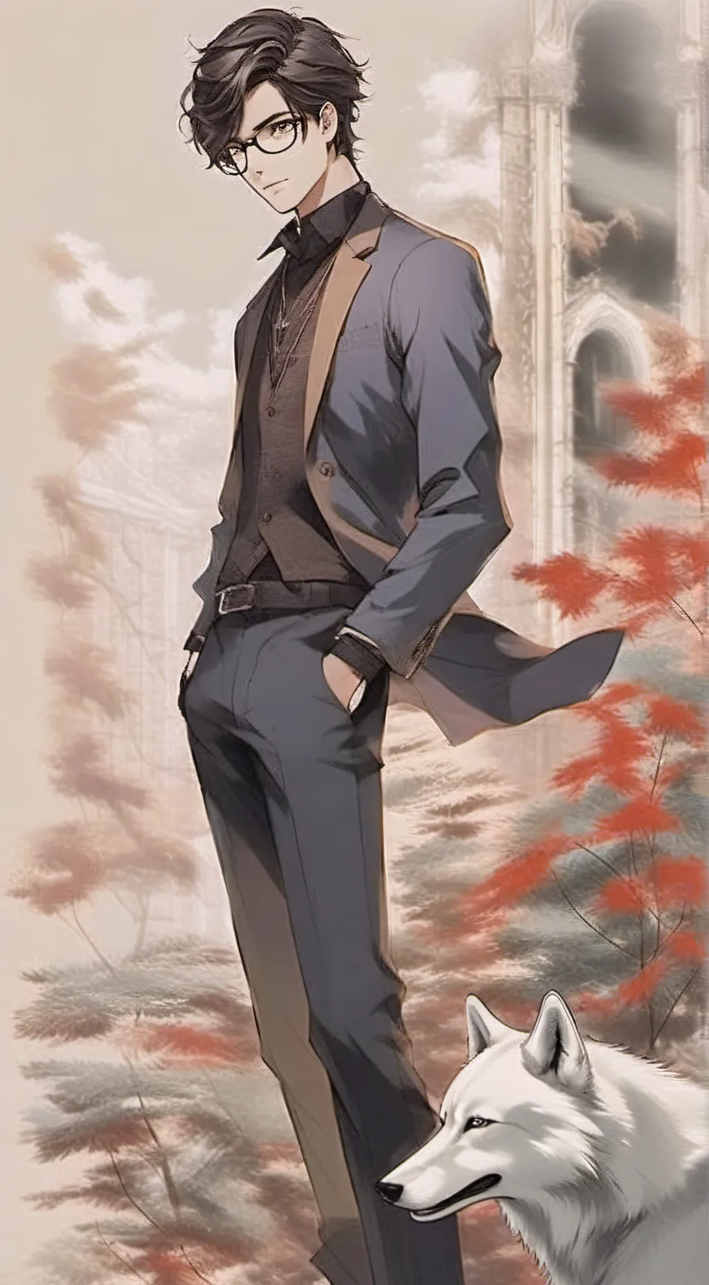 ai character: Leonardo background