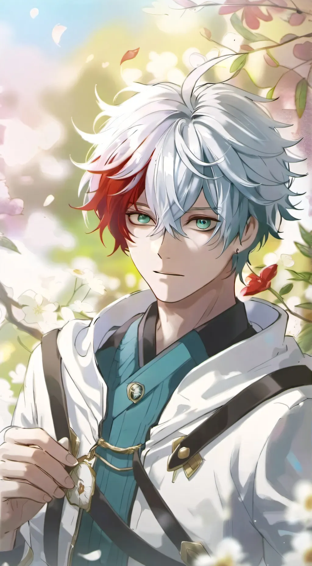 ai character: Shoto todoroki  background