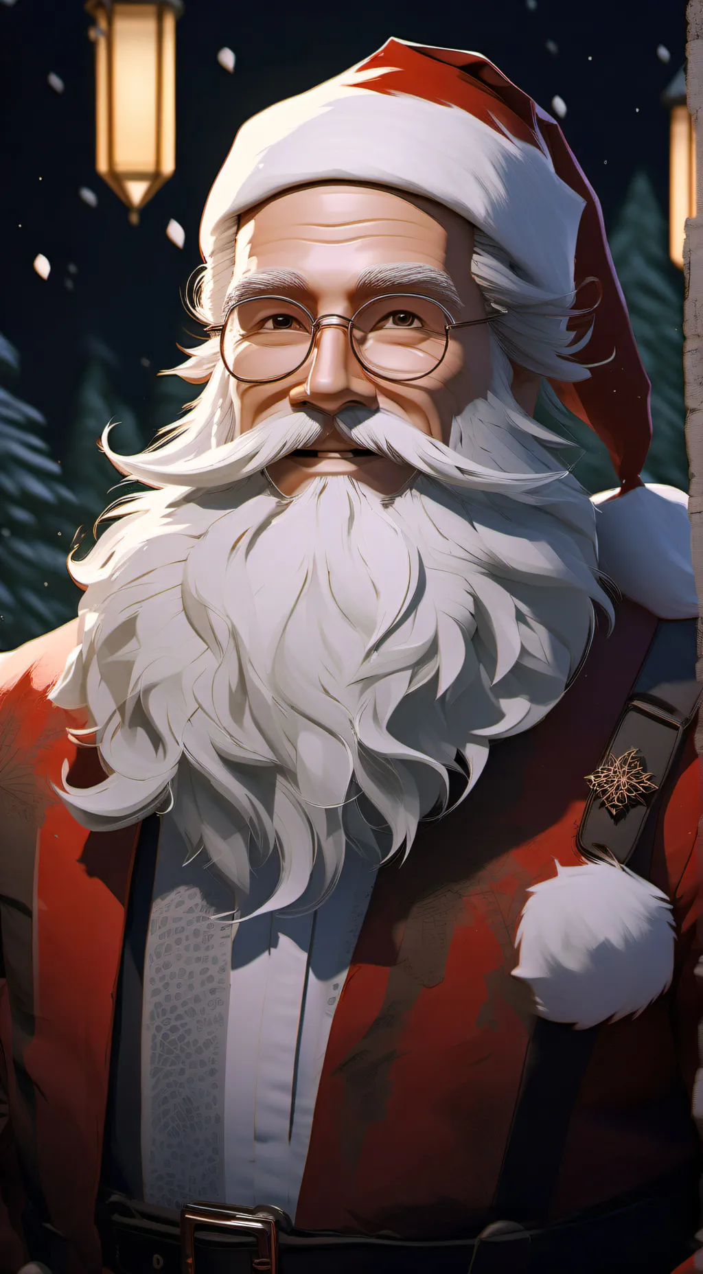 ai character: Santa Claus background