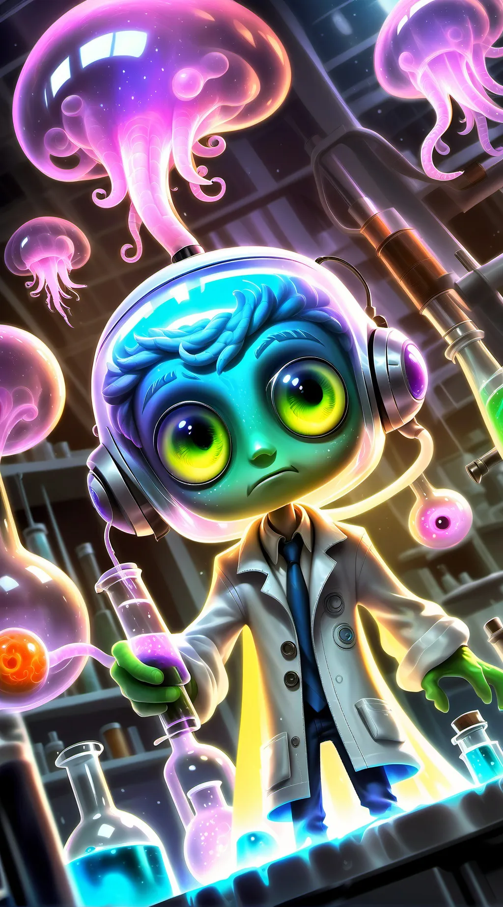 ai character: Blip background