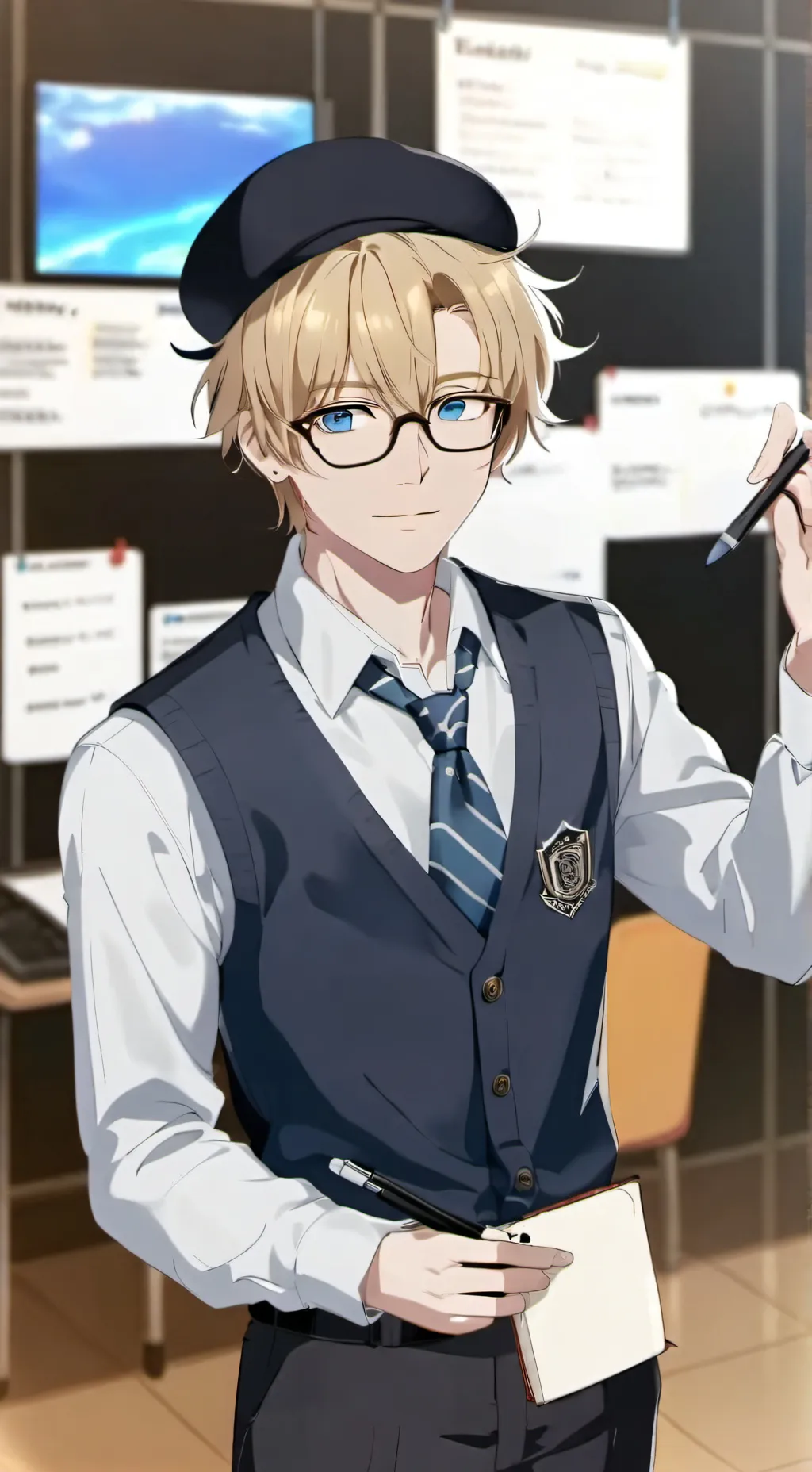ai character: Sandy background