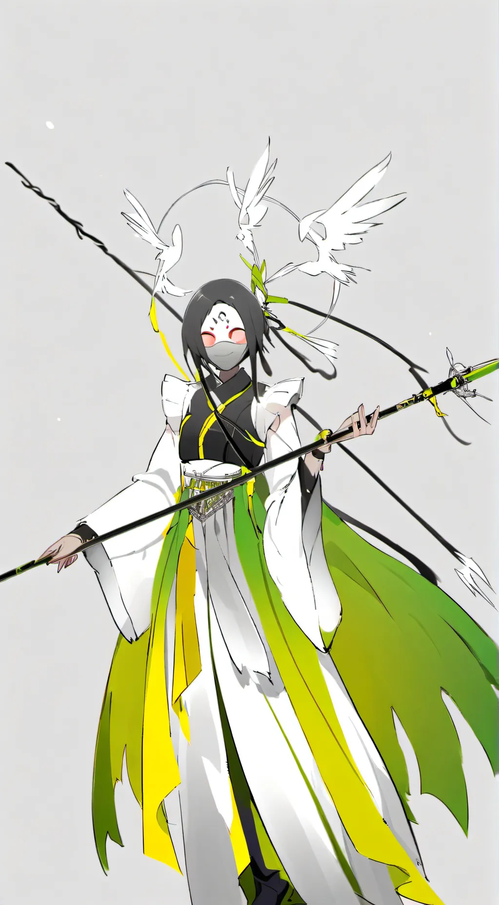 ai character: focus background