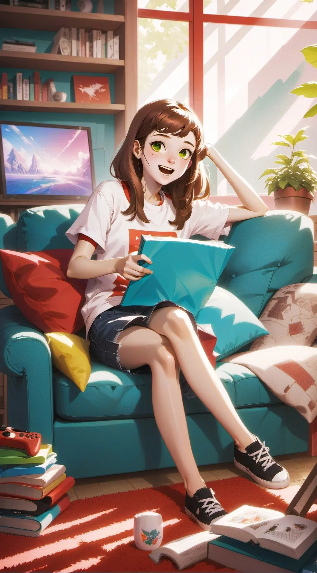 ai character: gassy background