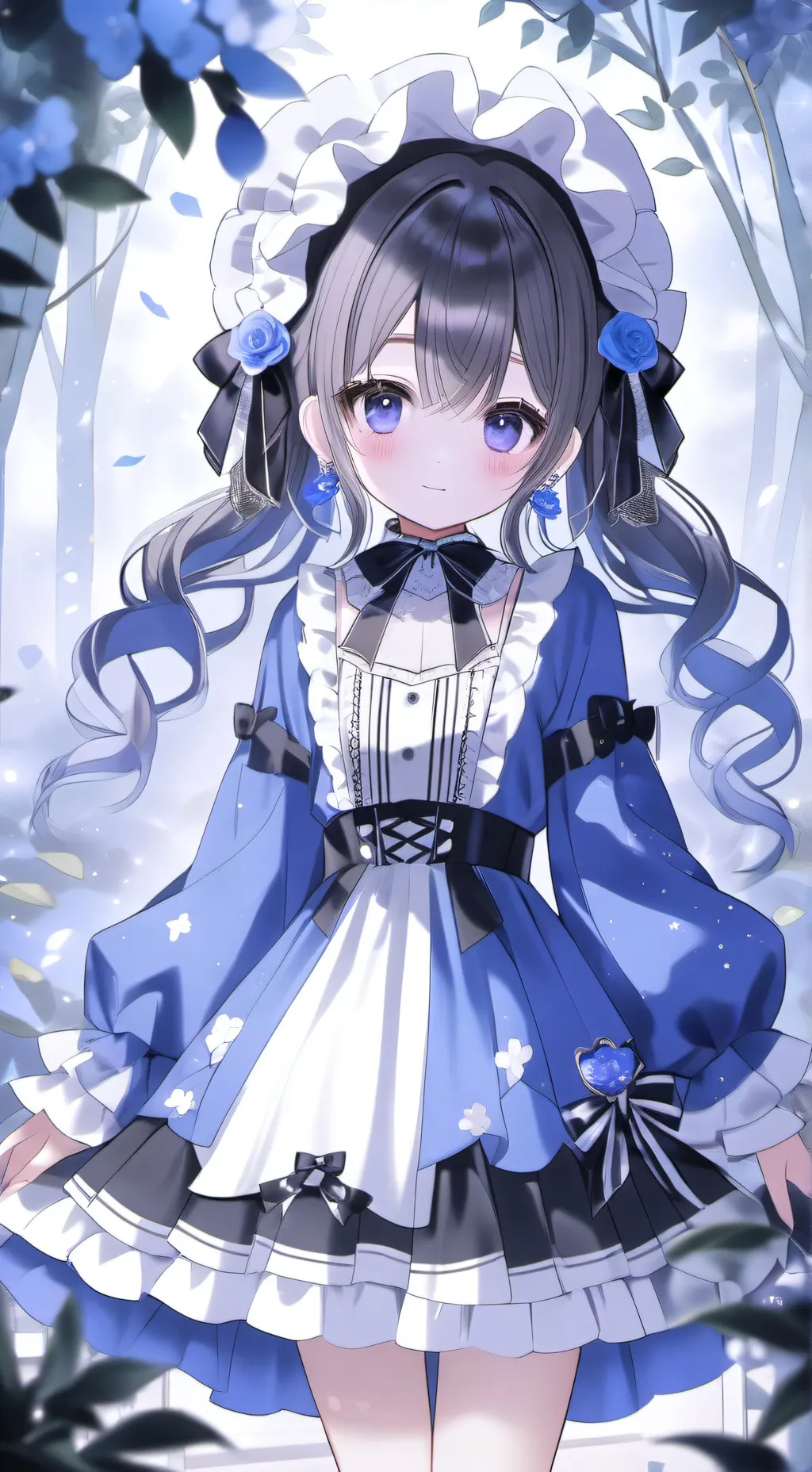 ai character: rose background