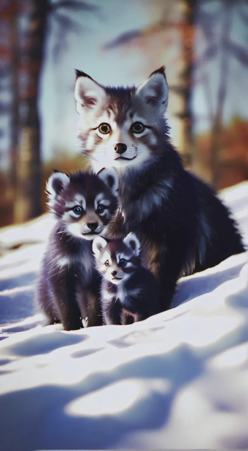 ai character: babys foxs background