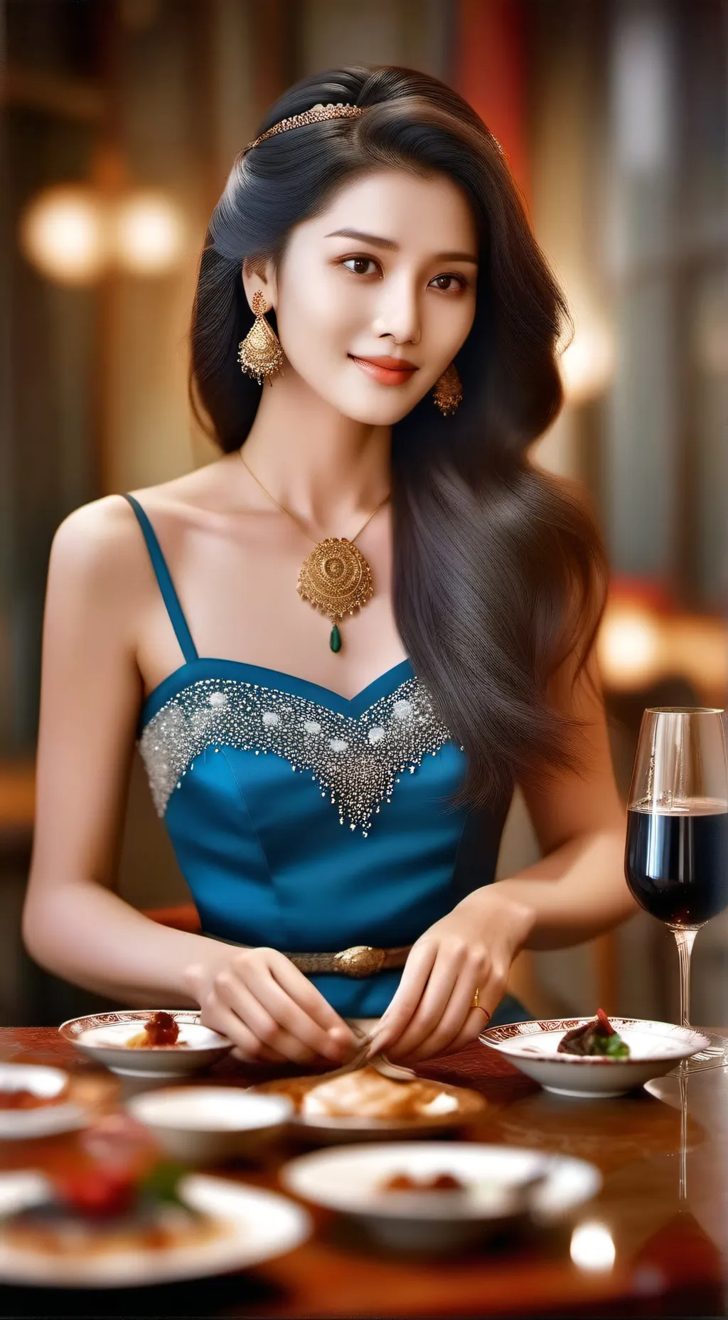 ai character: Veronica  background