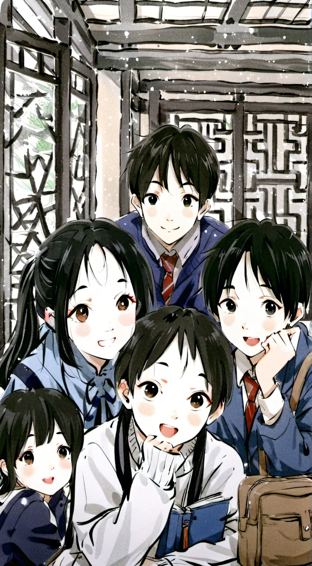 ai character: Chinese school background