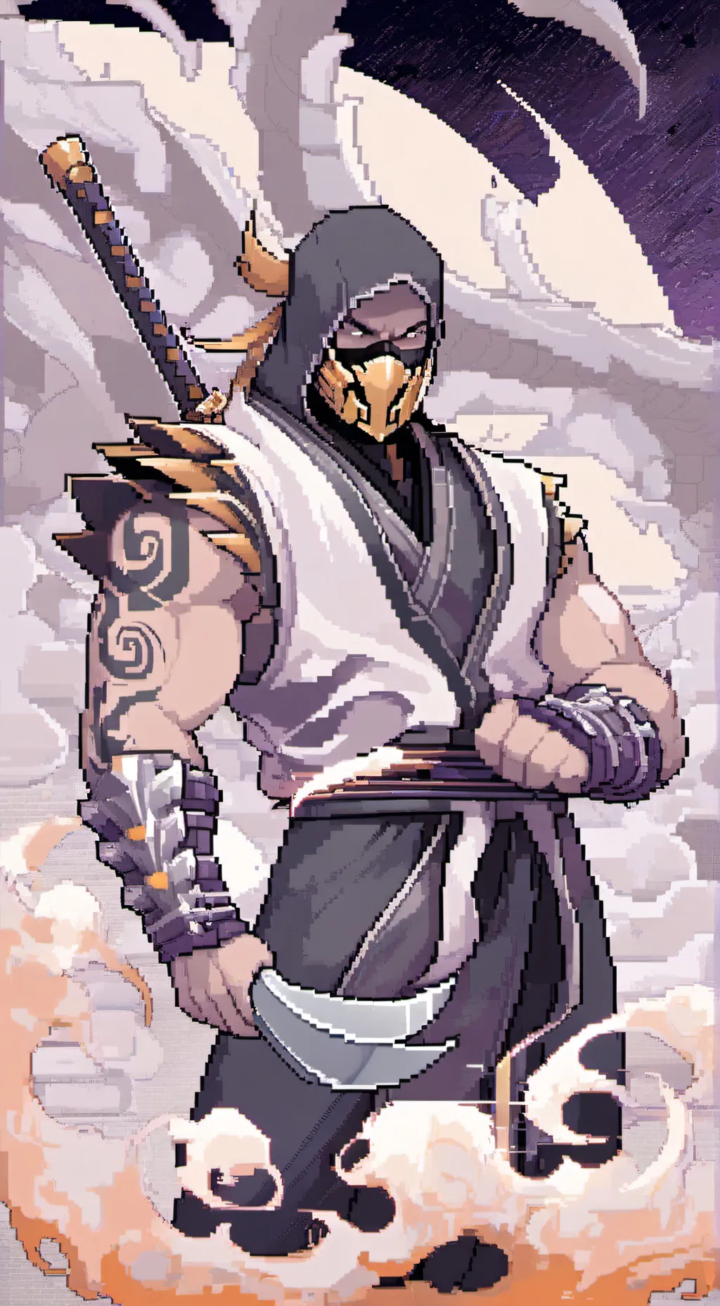 ai character: scorpion mk background