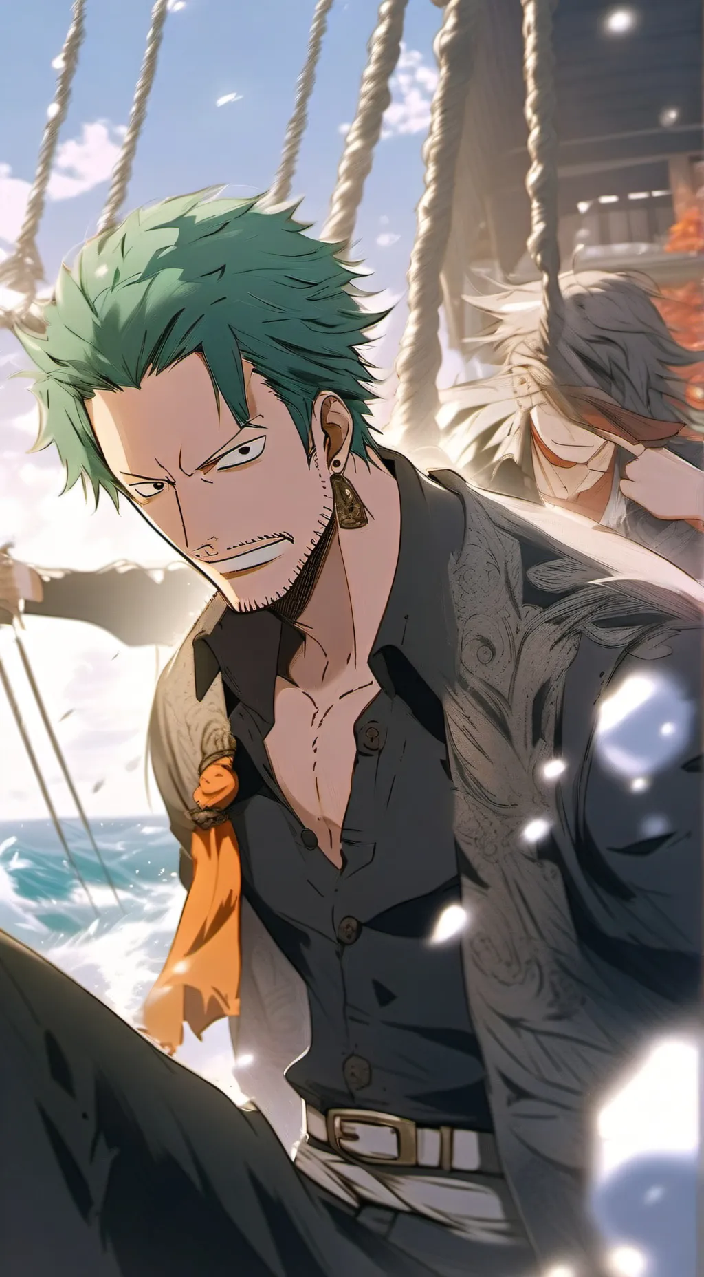 ai character: Zoro roronoa background