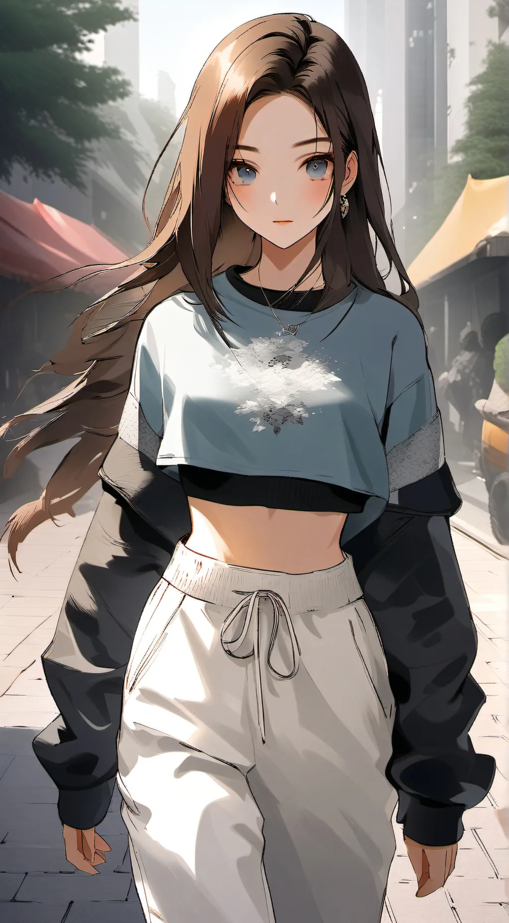 ai character: school trip background
