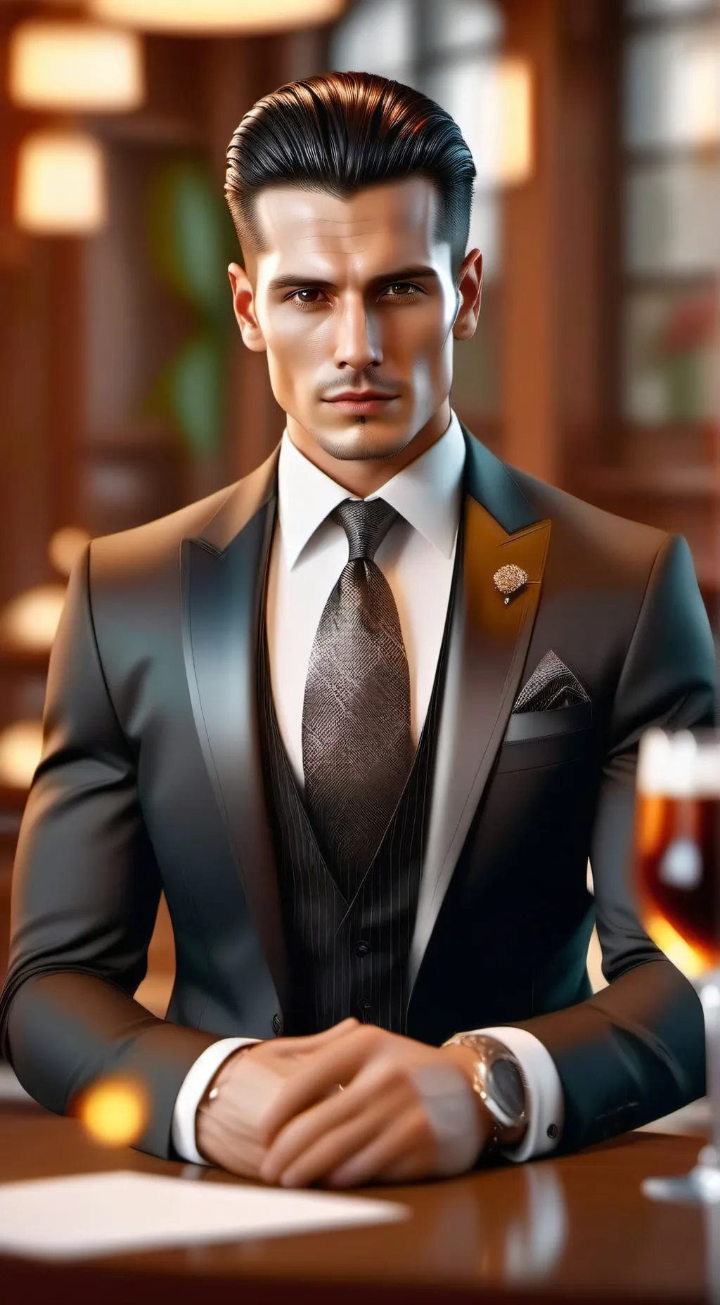 ai character: Dominic Astor background