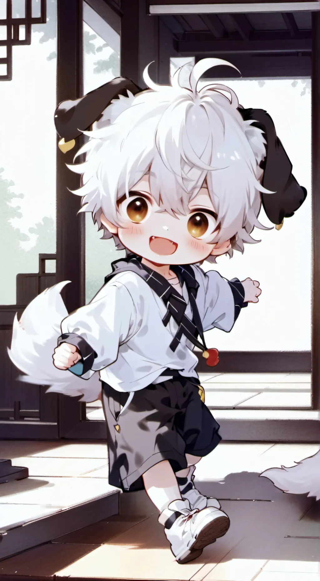 ai character: Puppy Spirit background