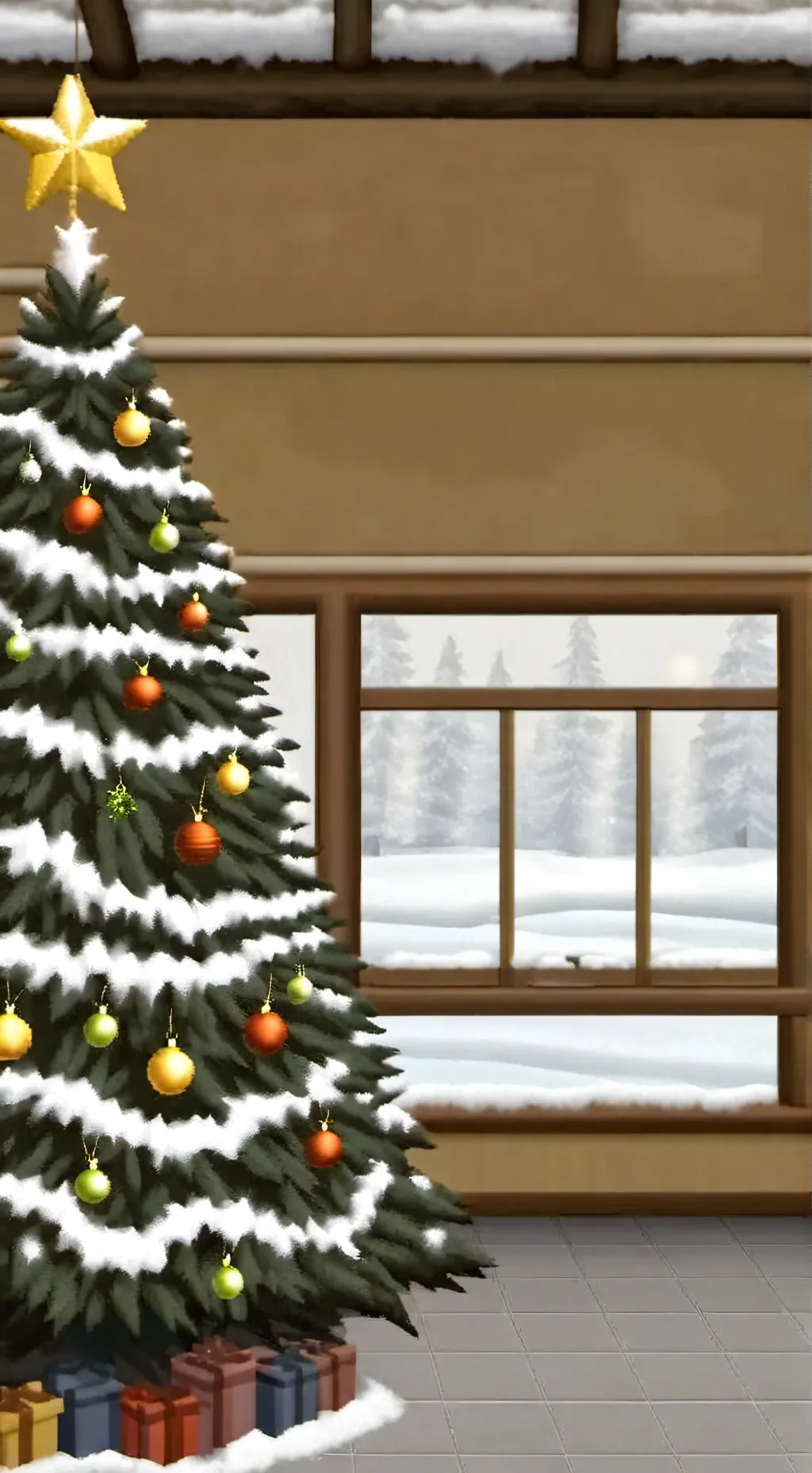 ai character: MHA CHIRSTMAS🎄 background