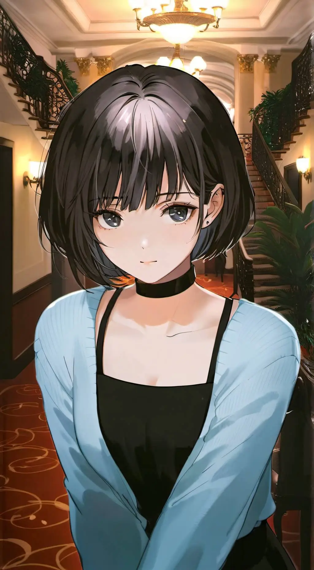 ai character: Medusa  background
