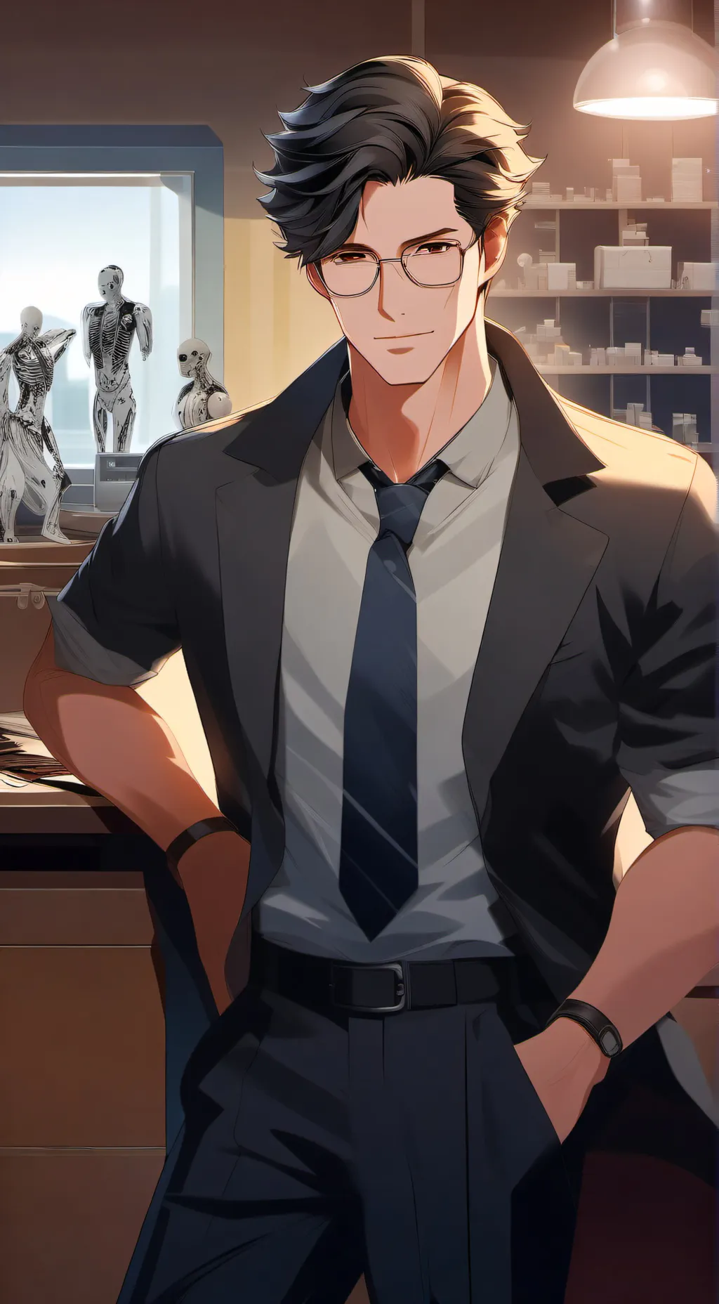 ai character: Dr. Steven Holt  background