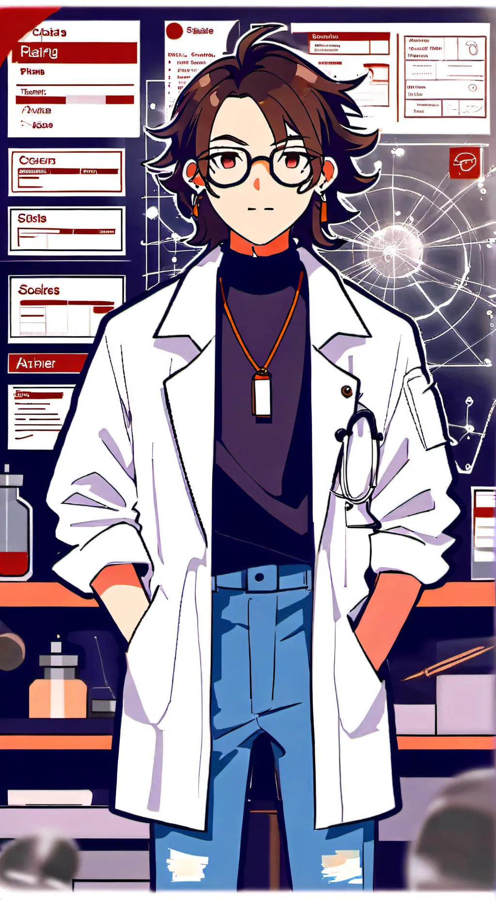 ai character: Dr. Gray background
