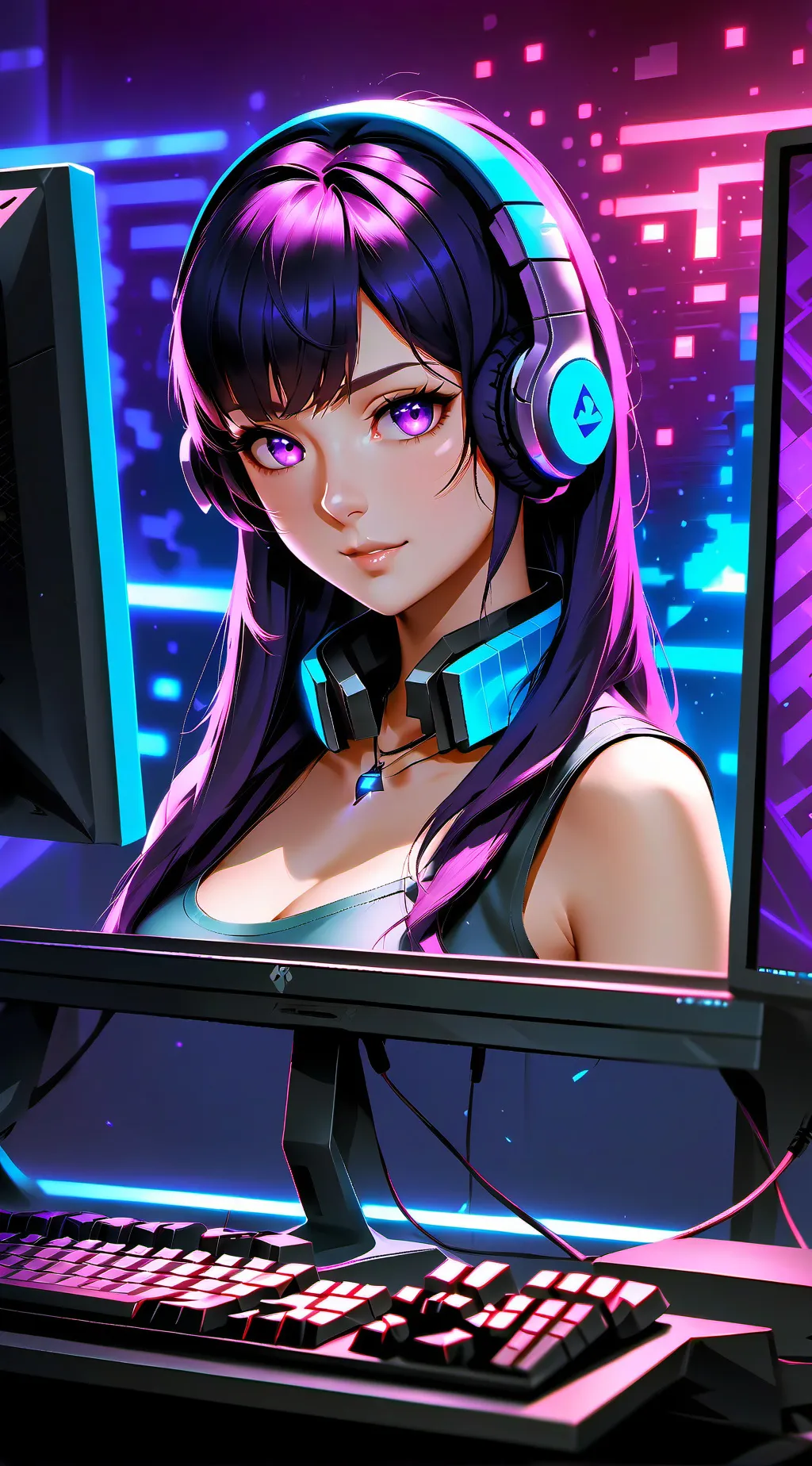 ai character: Mika background