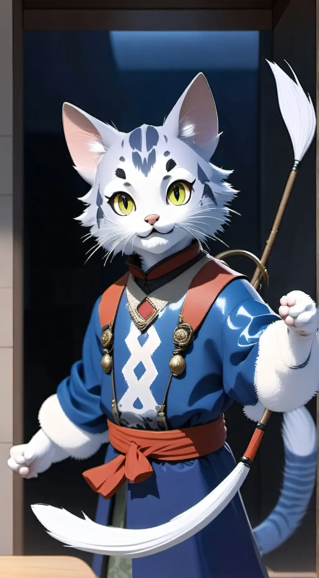 ai character: Trout-Tailed Mouser background